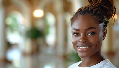 Obraz premium Portrait of confident volunteer coordinator at charity foundation