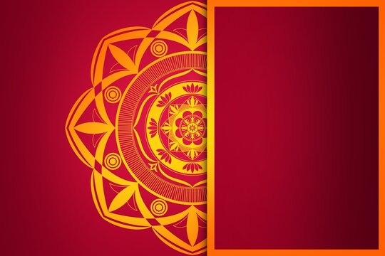 Red Indian Art Background - Indian festival background -  Diwali, askhay tritiya, Navratri