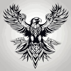 Obraz premium Tribal Eagle Artwork