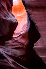 Abstract forms in Antelope canyon