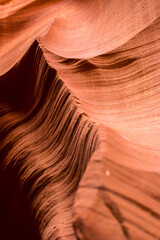 Arenisc formation in Antelope Canyon