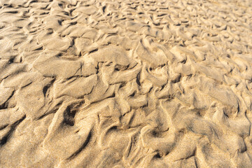 Sea Sand Texture Background, Sandy Beach Pattern, Beige Ocean Dune Wallpaper, Wet Beach
