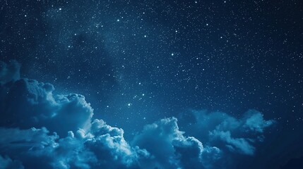 backgrounds night sky with stars and clouds. Beautiful night sky. AI Generative