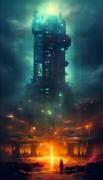 Eine Parallelwelt. Wallpaper f&uuml;r Telefon 8.