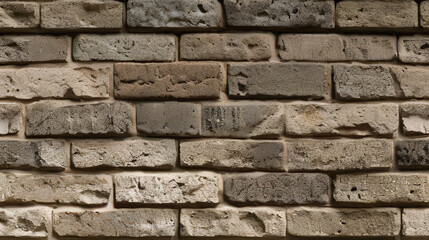 Fototapeta premium Stone Wall Texture. Brick Wall Background. Rough Stone Surface. Ancient Brickwork. Weathered Vintage Old Masonry Rustic Aged Architecture Pattern Urban Brown Grey Gray