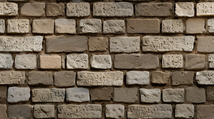 Obraz premium Stone Wall Texture. Brick Wall Background. Rough Stone Surface. Ancient Brickwork. Weathered Vintage Old Masonry Rustic Aged Architecture Pattern Urban Brown Grey Gray
