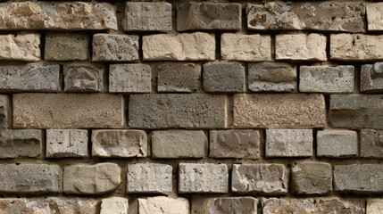 Obraz premium Stone Wall Texture. Brick Wall Background. Rough Stone Surface. Ancient Brickwork. Weathered Vintage Old Masonry Rustic Aged Architecture Pattern Urban Brown Grey Gray