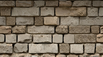 Stone Wall Texture. Brick Wall Background. Rough Stone Surface. Ancient Brickwork. Weathered Vintage Old Masonry Rustic Aged Architecture Pattern Urban Brown Grey Gray