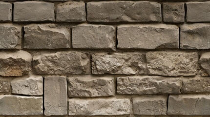 Naklejka premium Stone Wall Texture. Brick Wall Background. Rough Stone Surface. Ancient Brickwork. Weathered Vintage Old Masonry Rustic Aged Architecture Pattern Urban Brown Grey Gray