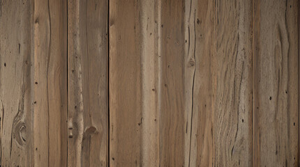 Naklejka premium Vintage Wooden Plank Wall. Rustic Wood Board Background. Antique Paneling Texture. Rough Timber Wall Surface. Weathered Lumber Board Fence