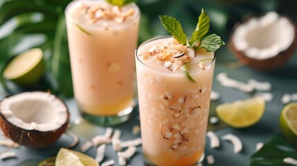 Honey Lime Coconut Cooler A Tropical Fusion of Natural Refreshment