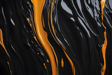background of yellow and black glossy texture