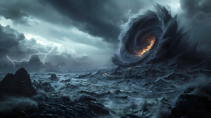 Captivating Chaos:A Thrilling Tale of Nature's Wrath Amidst a Devastating Hurricane