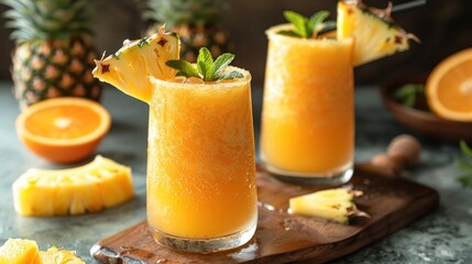 Honey Pineapple Orange Punch A Tropical Blend of Citrus and Sweetness
