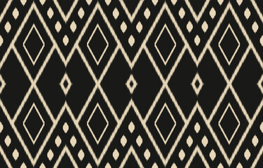 Ethnic abstract ikat art. Aztec ornament print. geometric ethnic pattern seamless  color oriental.  Design for background ,curtain, carpet, wallpaper, clothing, wrapping, Batik, vector illustration.