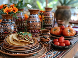Fototapeta premium Cinco de Mayo is Mexican national holiday in honor of victory