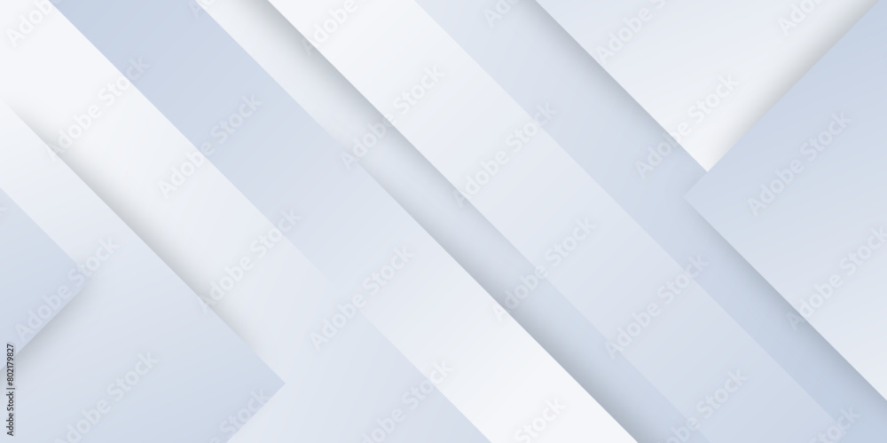 Poster Elegant abstract background with grey lines with shadow. modern abstract gray line light dynamic shape composition background. Gray and blue geometric background with copy space. , Modern design.