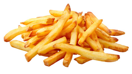 French Fries isolated on a transparent background