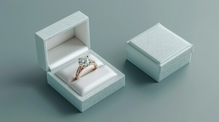 These package ring boxes are perfect for storing and showcasing your precious rings, Generated by AI