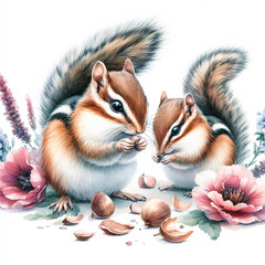 Obraz premium 귀여운 다람쥐 (Cute squirrel)