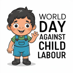 
World day against child labour, Child labour post, vector. illustration, World day against child labour poster, child labour, June 12. child labour, against child labour, Child labour post,