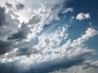 Obraz premium blue sky with clouds