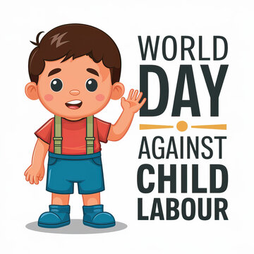 World day against child labour, illustration. child labour, World day against child labour poster, Child labour post, on. June 12. against child labour, Child labour post, stop child labour