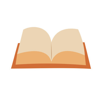 Open book icon vector illustration, diary or note book image, thick book clip art isolated on white background
