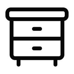 Simple Cabinet icon. The icon can be used for websites, print templates, presentation templates, illustrations, etc	