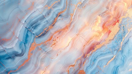 Fototapeta premium Fluid Elegance of Swirling Alcohol Ink Marble Art