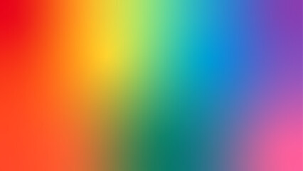 Smooth gradient rainbow background, red, orange, yellow, blue, green, purple, pink