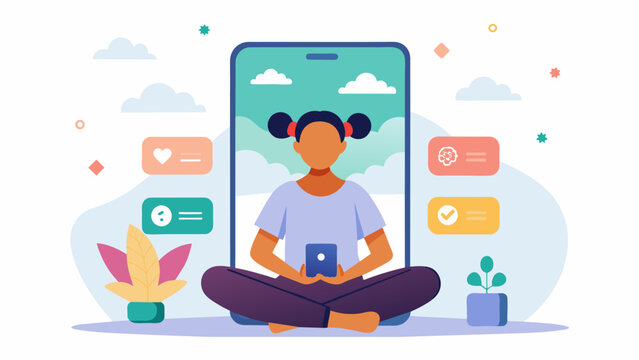An interactive mobile app that provides cognitive behavioral therapy exercises and meditation techniques for patients to use at their convenience..