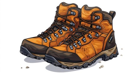 Sturdy Hiking Boots Dependable Companion for Outdoor Adventures