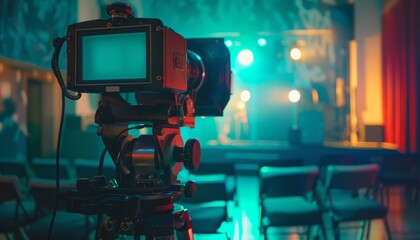 At the indie film screening