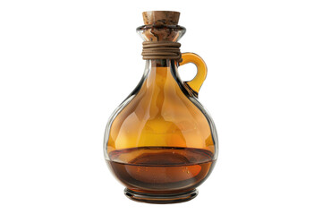 Magical potion bottle isolated on transparent background.