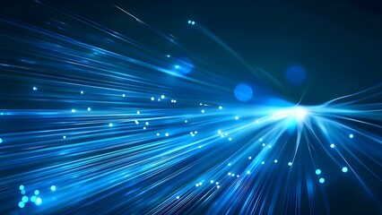 High-Speed Internet Technology: Abstract Blue Fiber Optic Speed Line Background. Concept High-Speed Internet, Technology, Abstract Background, Fiber Optic, Speed Line