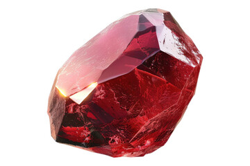 Ruby isolated on transparent background.