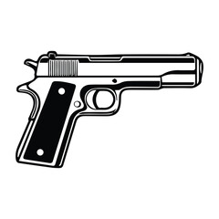 Gun Vector Clipart Design Black Color Plasma Cannon Blast