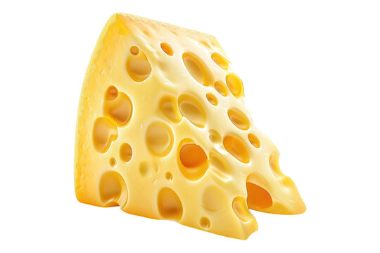 recommend clip art: Swiss cheese slice isolated on transparent background.