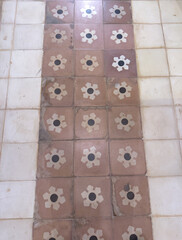 Traditional Patterned Floor Tiles in Rustic Style