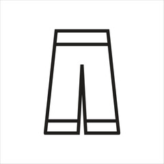 long pants vector icon line template