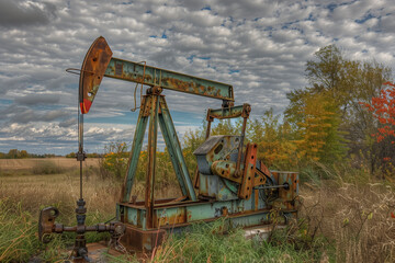 Obraz premium old oil well