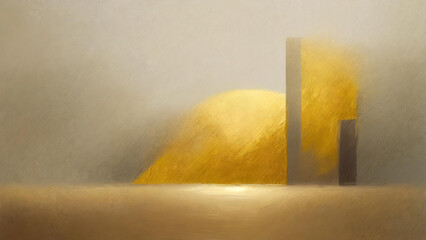 abstract gold landscape background