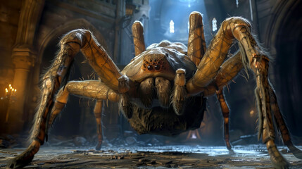 A giant, talking spider spins tales of old legends