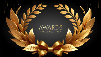 Golden Laurel Wreath Winner Award Nomination. Prestigious Recognition in Luxury 3D Design Concept and Abstract Corporate Elegance.