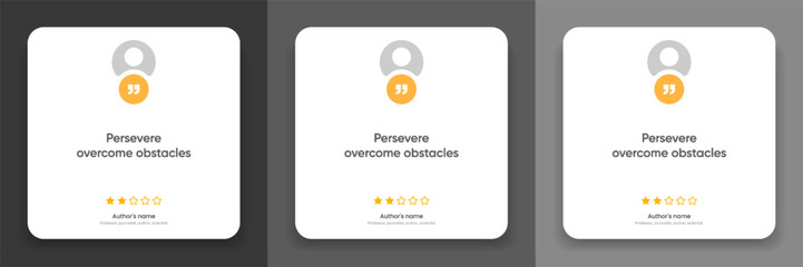 3D bubble testimonial banner, quote, infographic. Social media post template designs for quotes. Empty speech bubbles, quote bubbles and text box. Vector Illustration EPS10.