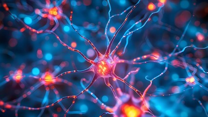 Study neural cell communication in the brain through electrical and chemical impulses. Concept Neural Networks, Brain Communication, Electrical Impulses, Chemical Signaling, Neuroscience Research,