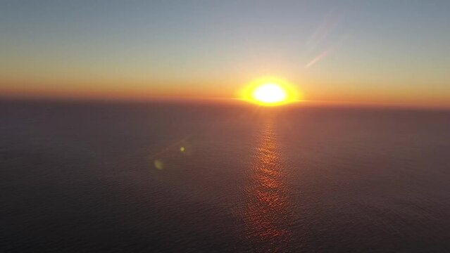 sunrise over the ocean