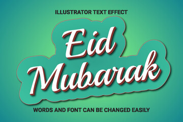 Editable text effect created with Illustrator.