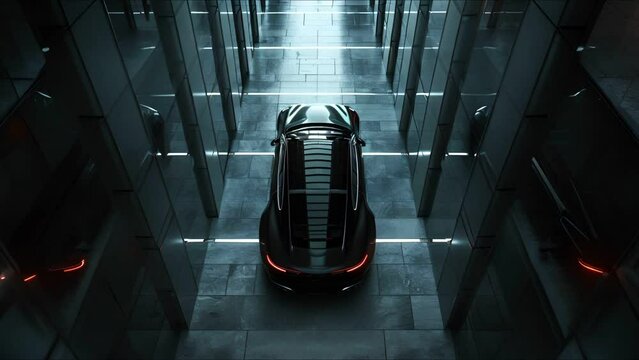 modern luxury car, high view, perfect for car  showcase